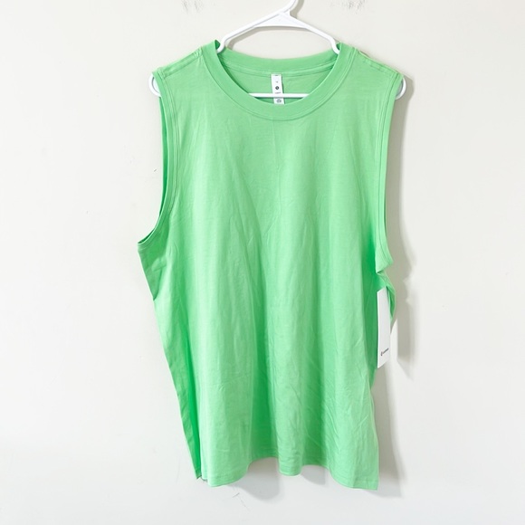 NWT Lululemon All Yours Tank Top Scream Green Light Size 12 - Picture 2 of 9